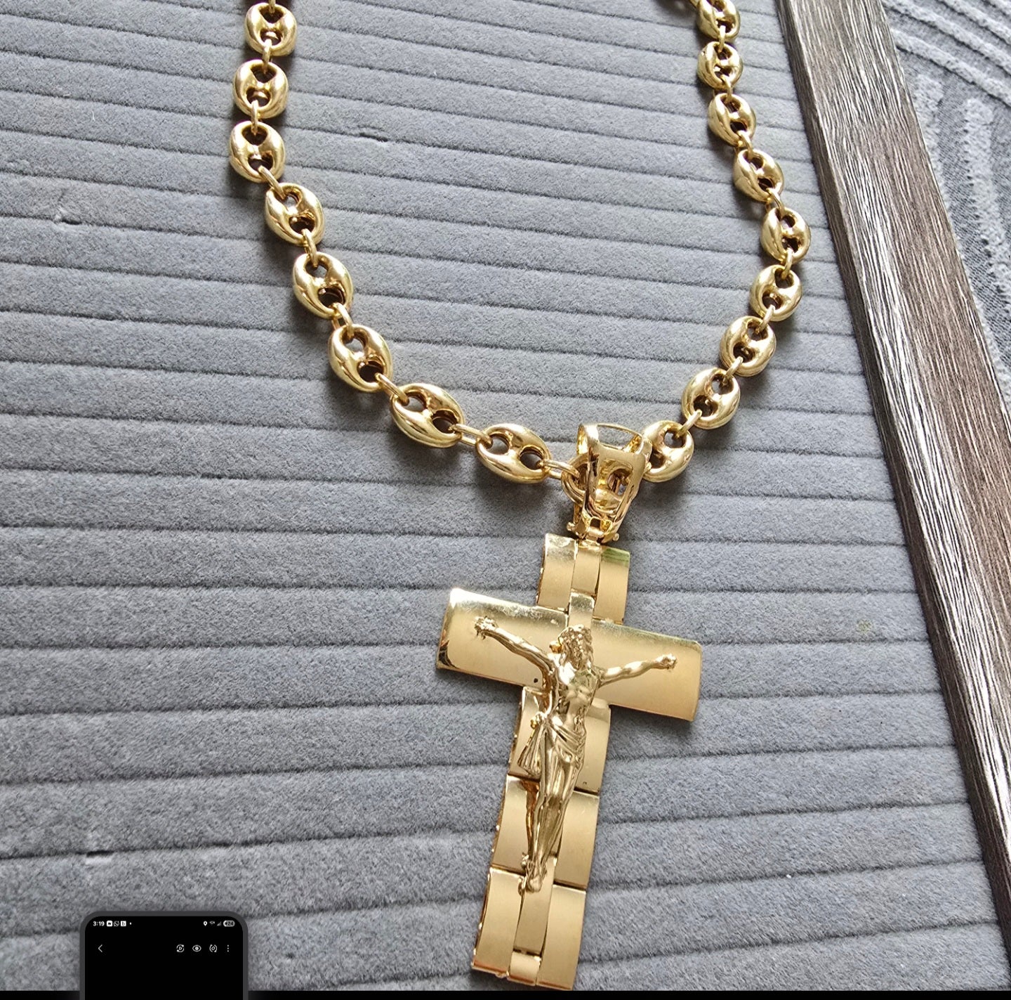 Cadena tejido guccci de 65 cm en Oro18kilates de 39 gramos