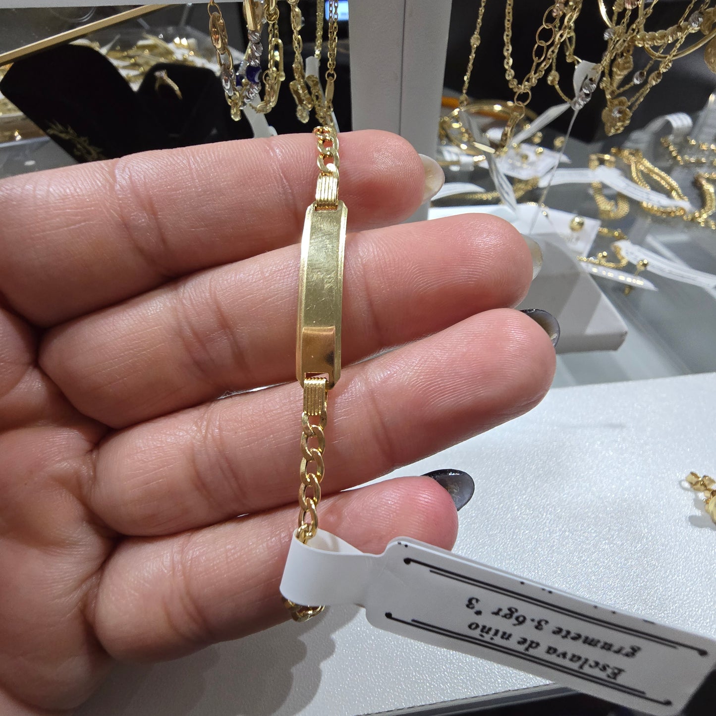 Esclava bebe en Oro18kilates italiano amarillo de 3.6 gramos
