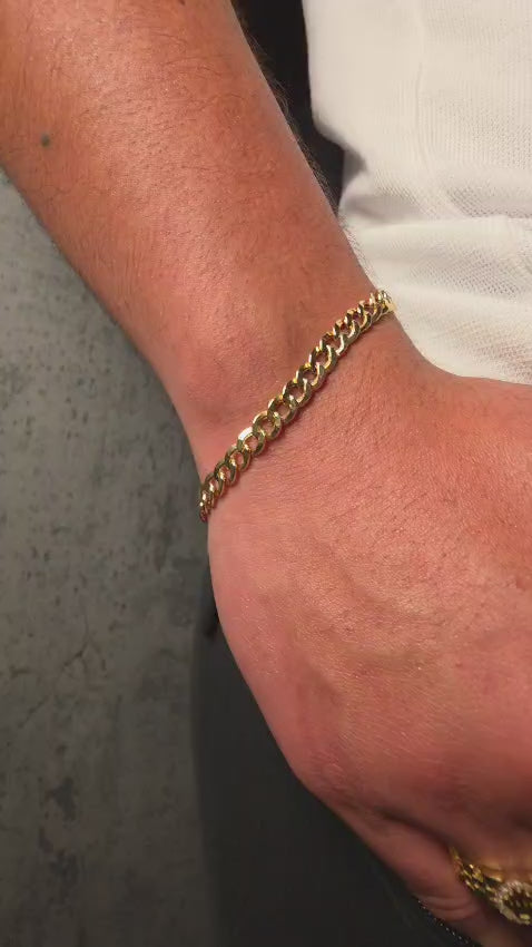 Link Cuban bracelet – solid 18k gold