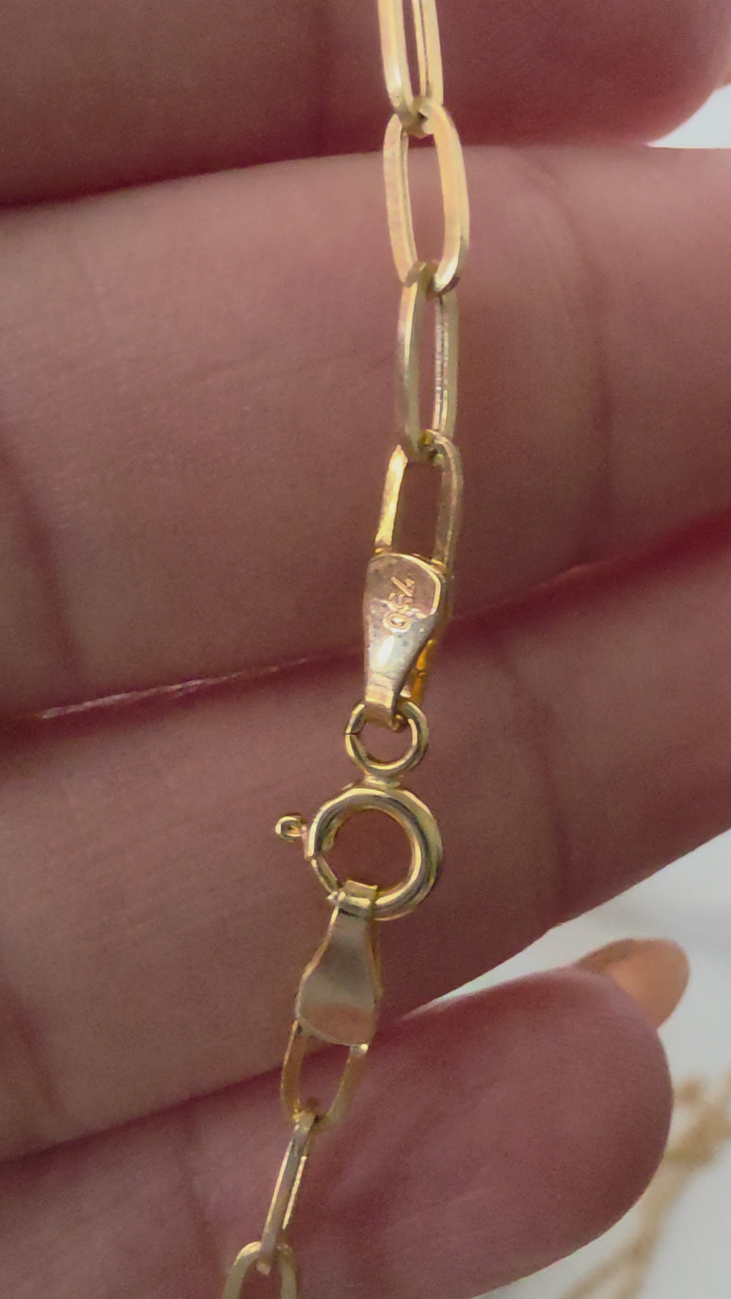 Necklace paper clip