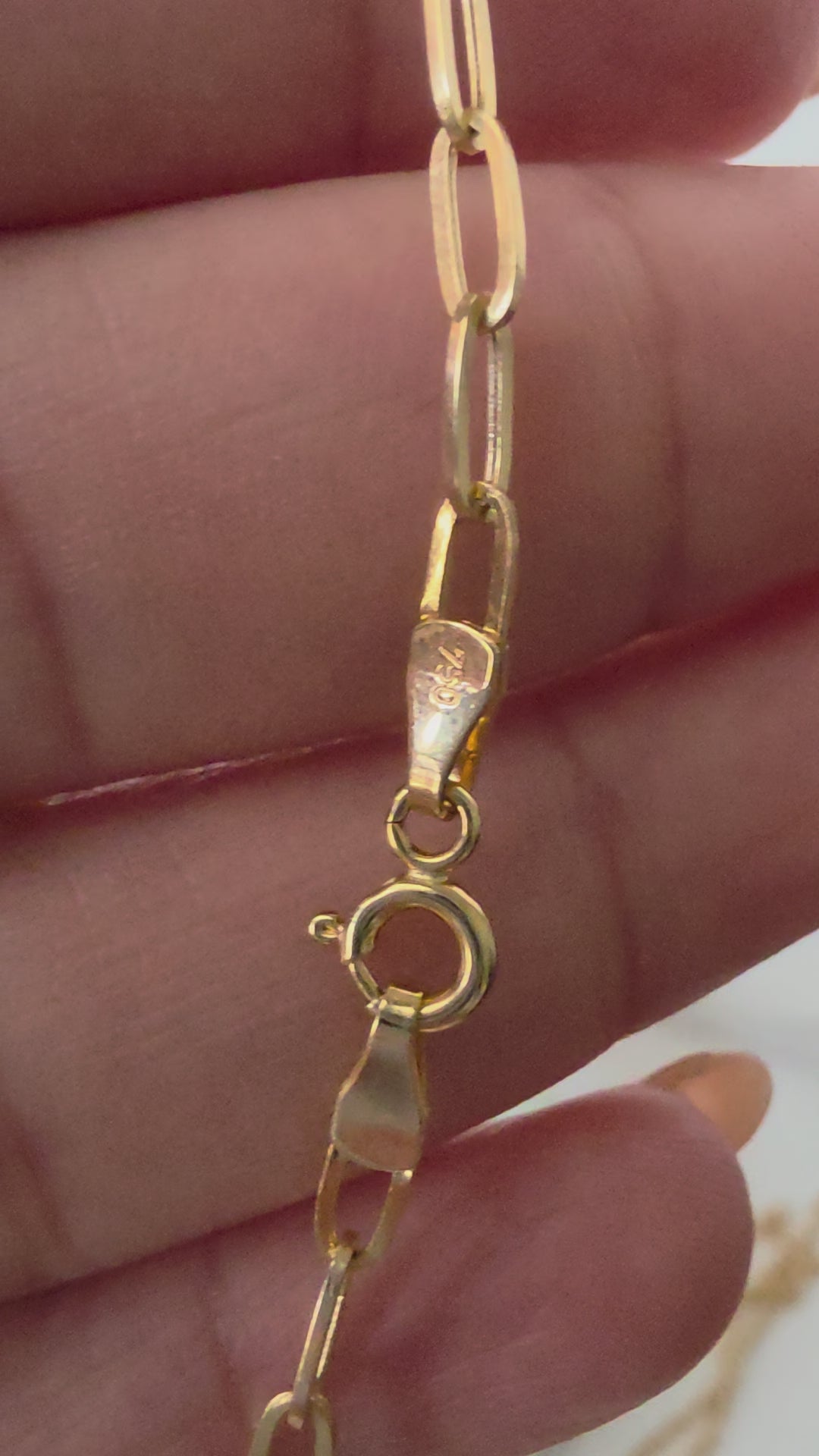 Necklace paper clip