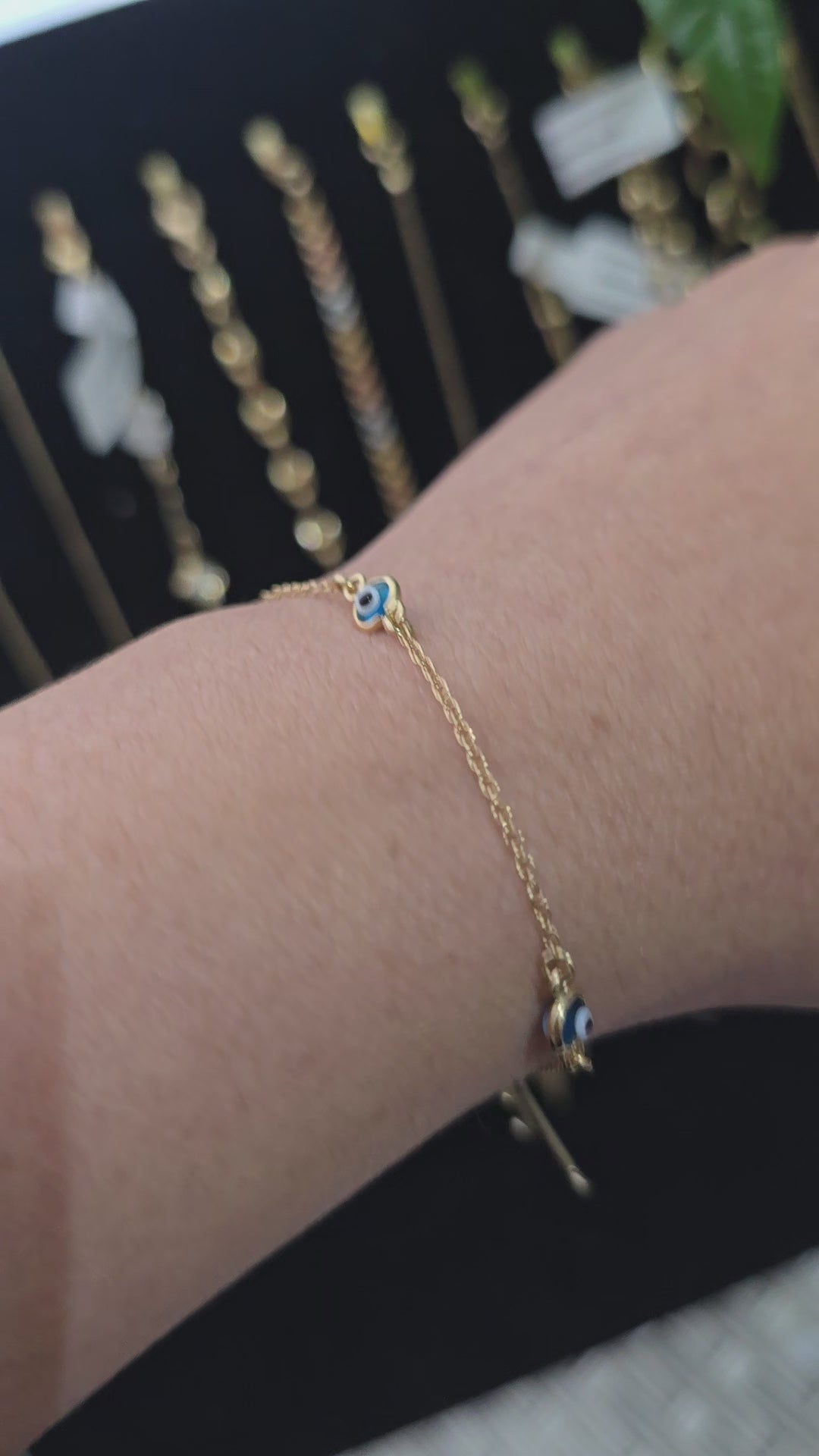 Pulsera de tres ojos turcos