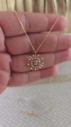 Juego de cadena extensible de sol y ojo turco