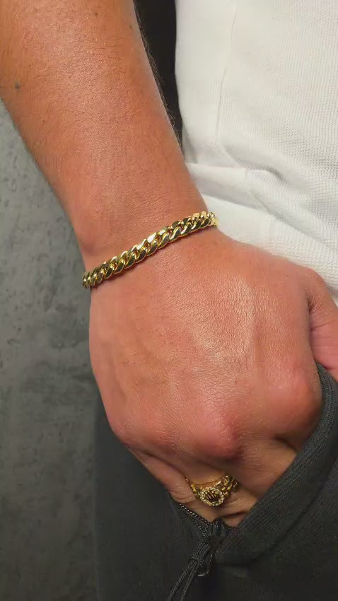 Link Cuban bracelet – solid 18k gold
