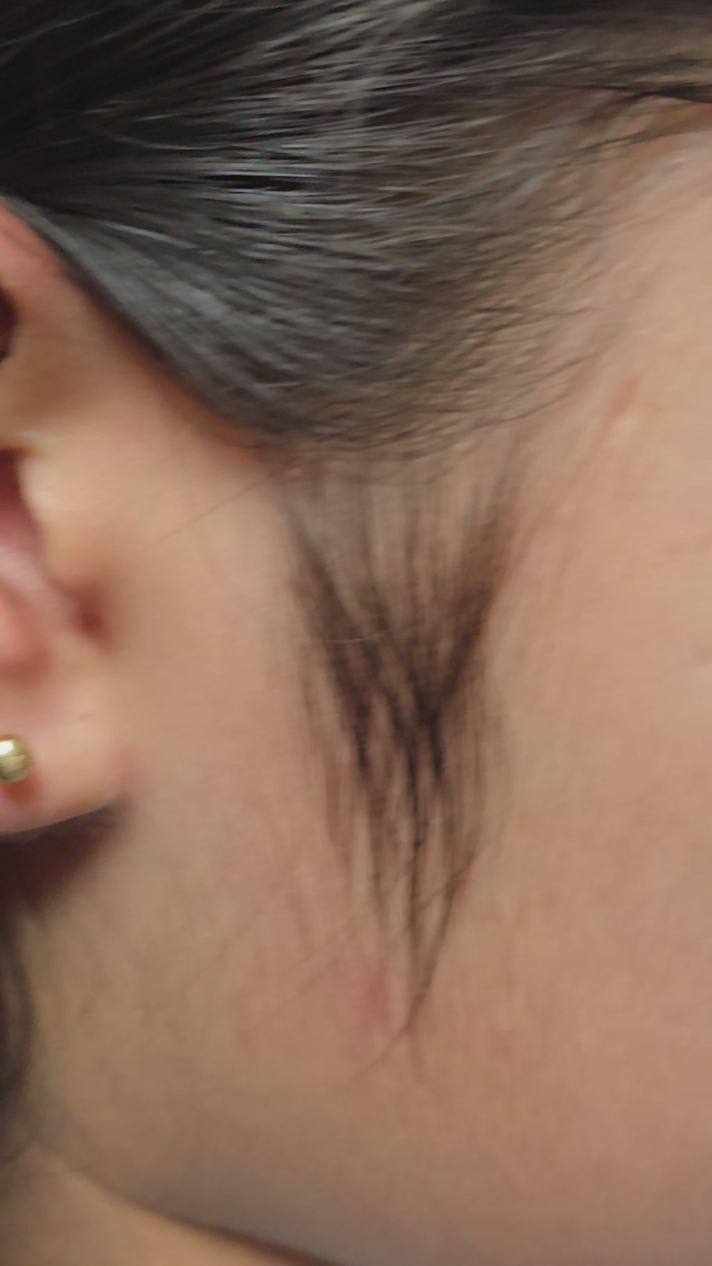 Pendientes lisos de media bola