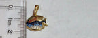 Fish pendant – solid 18k gold