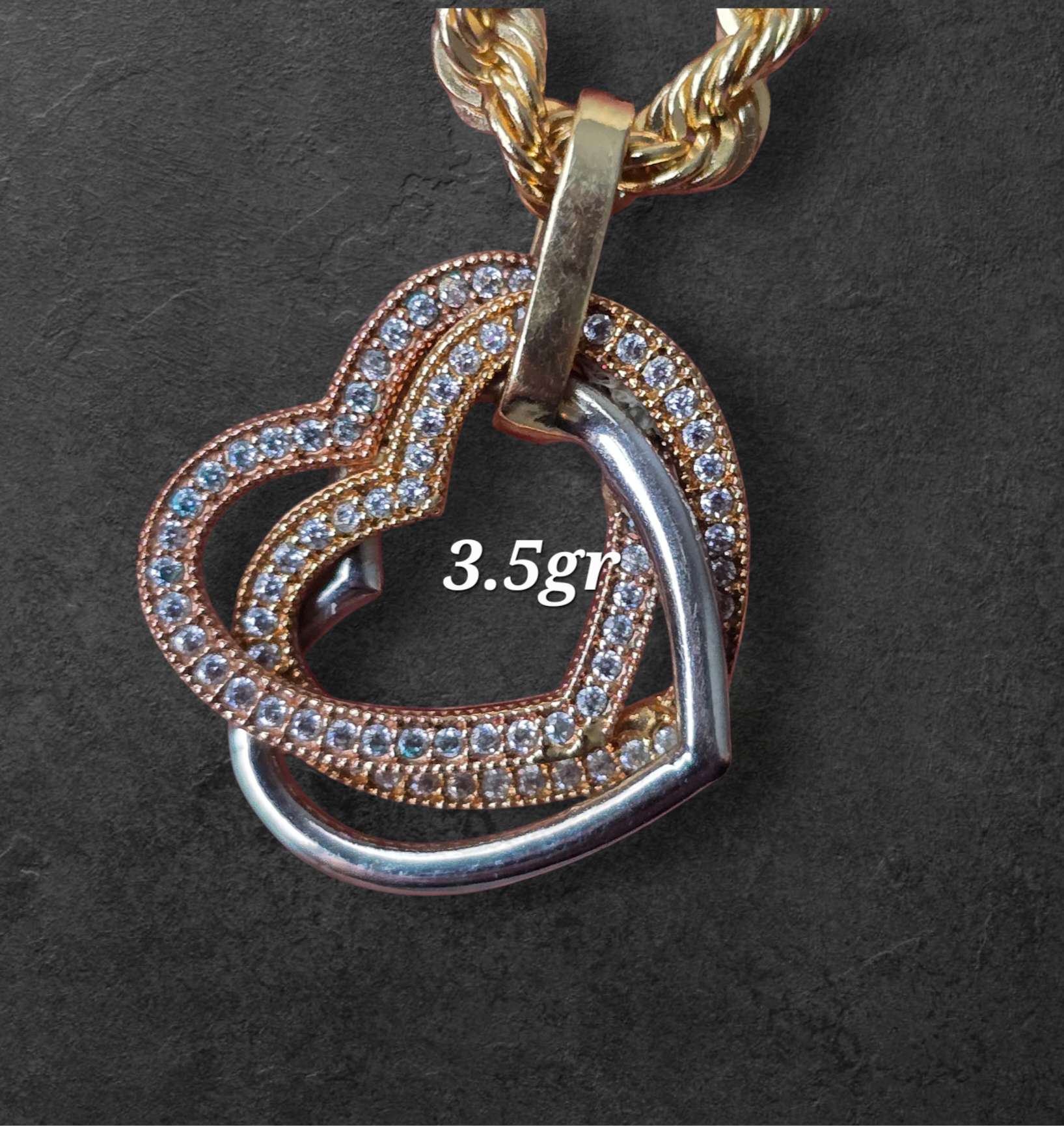 3.5g heart pendant