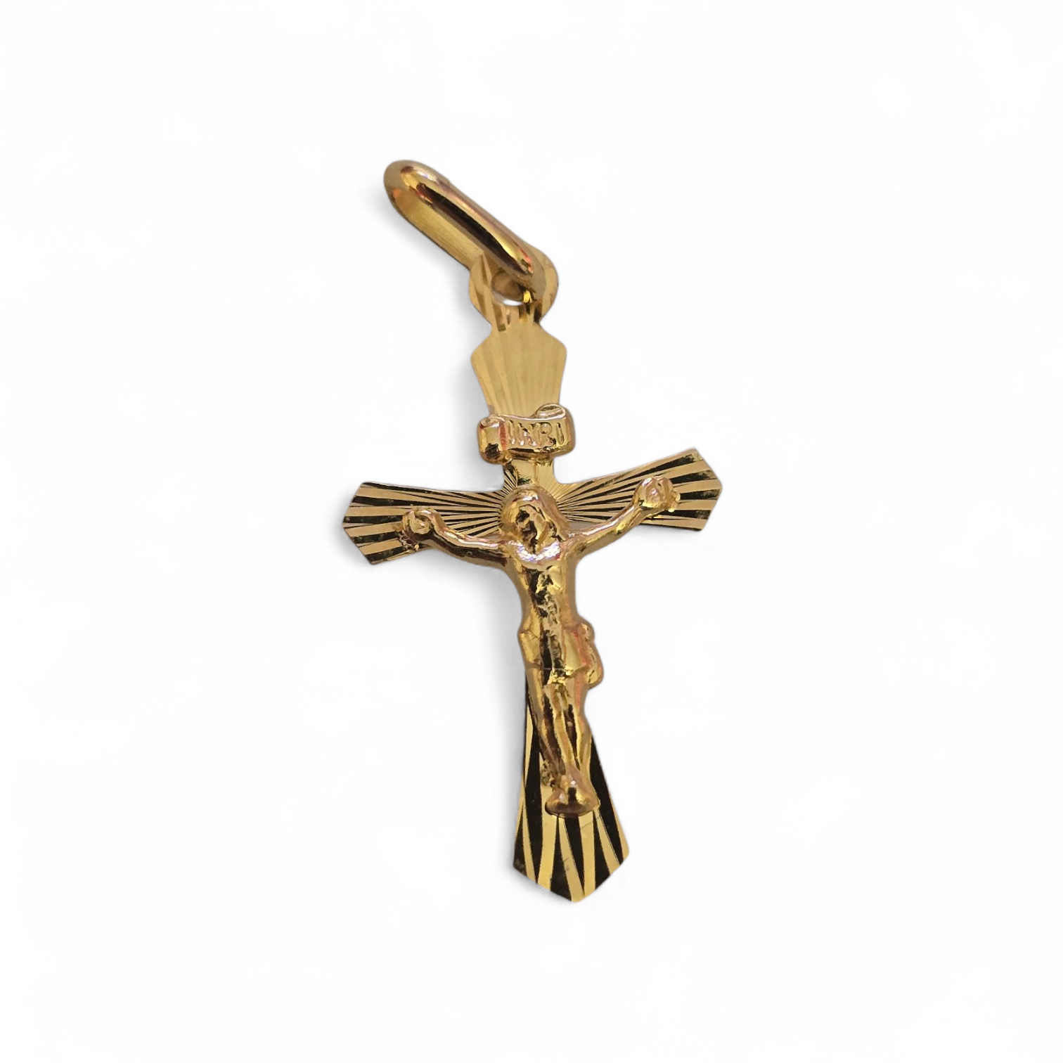 Diamond-cut Jesus Christ pendant