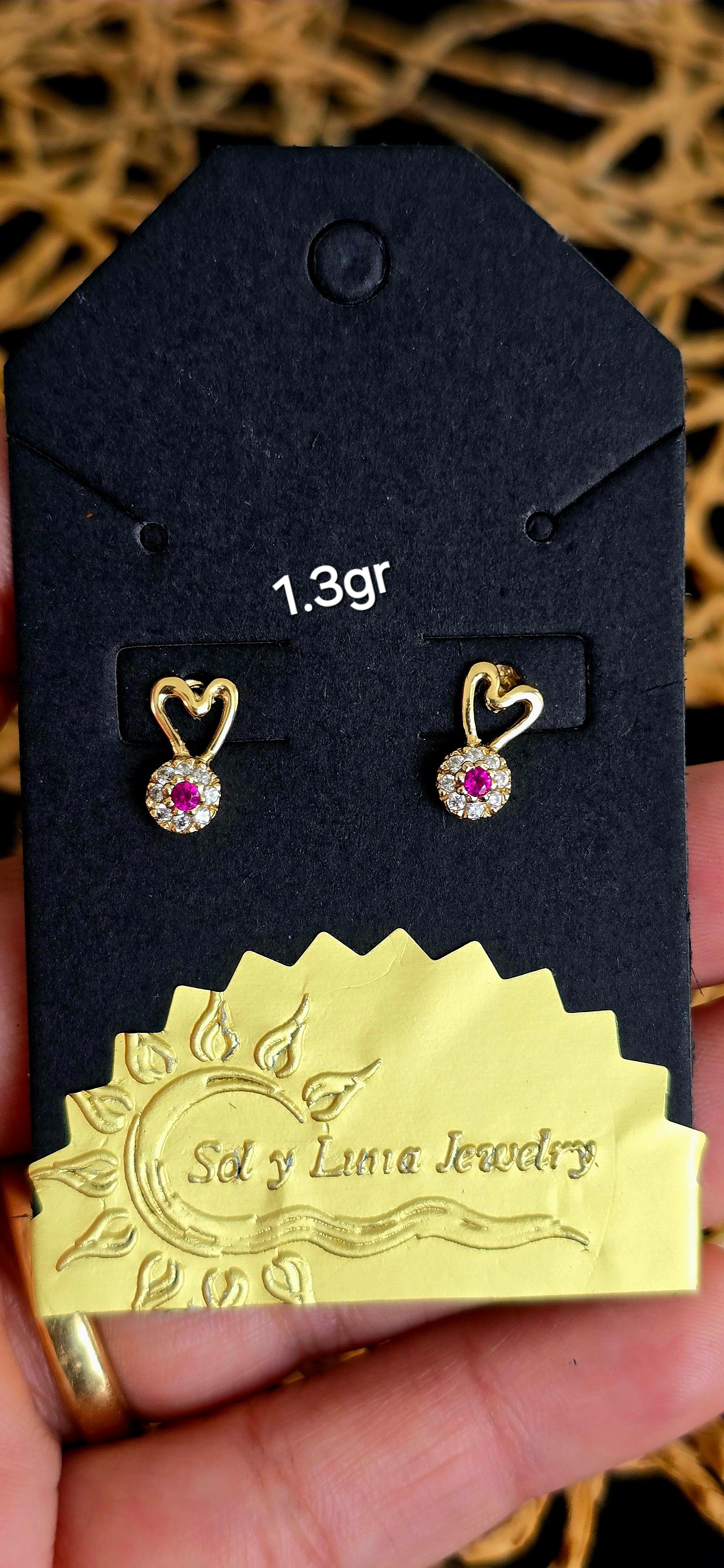 Heart-shaped earrings