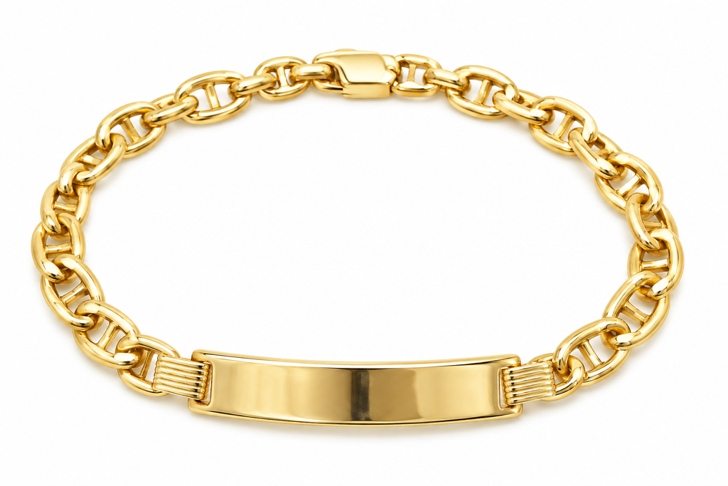 Mariner ID bracelet – solid 18k gold