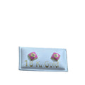 Zarcillos de bandera rosa