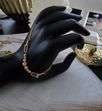 Pulsera de bolas Tiffany con cuentas talladas con diamante en oro italiano de 18 quilates