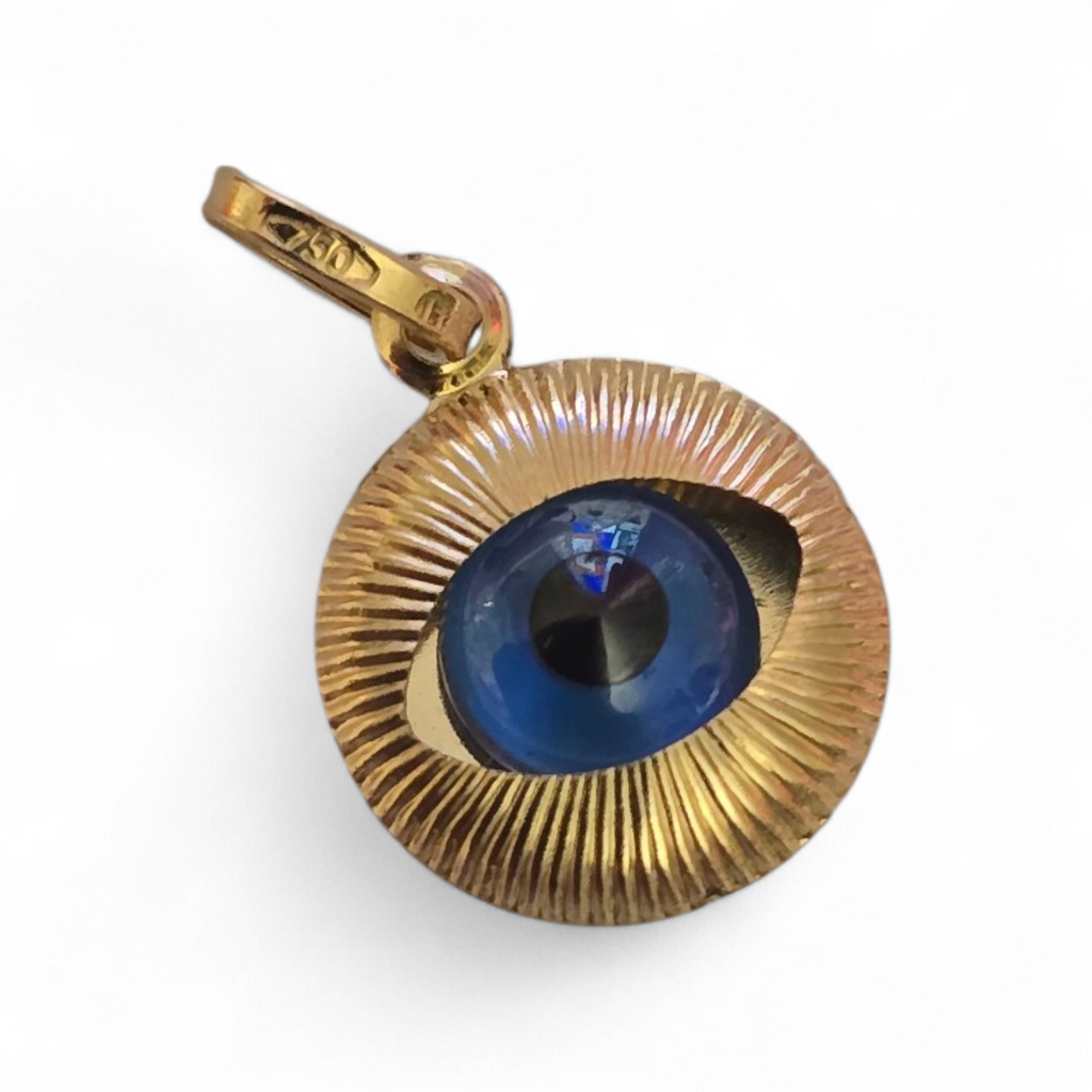 Ojo de pavo colgante