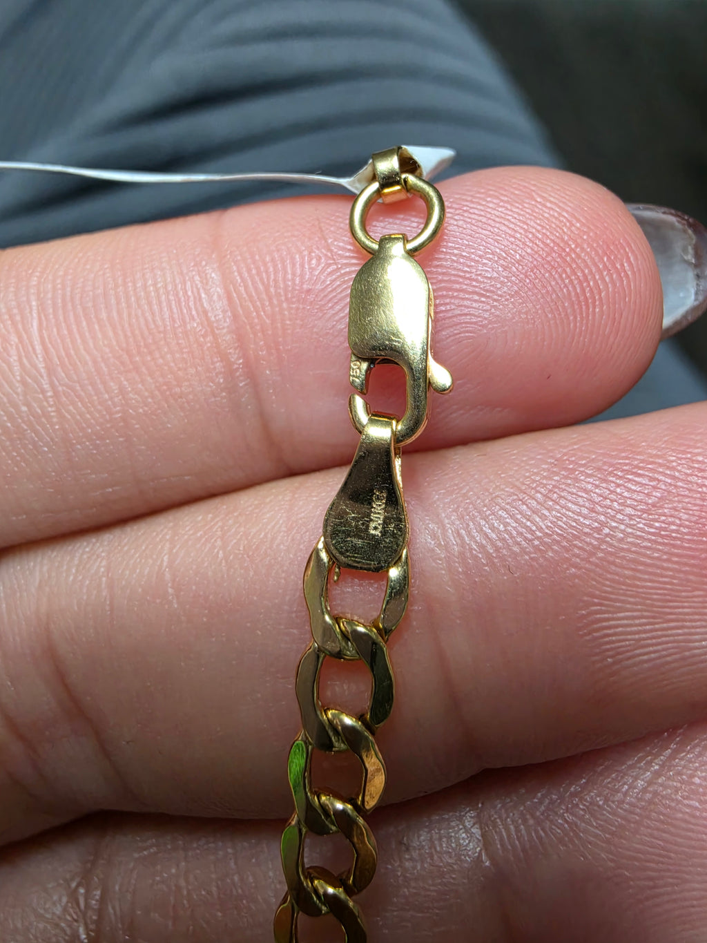 Chain 3x1 link necklace – solid 18k gold