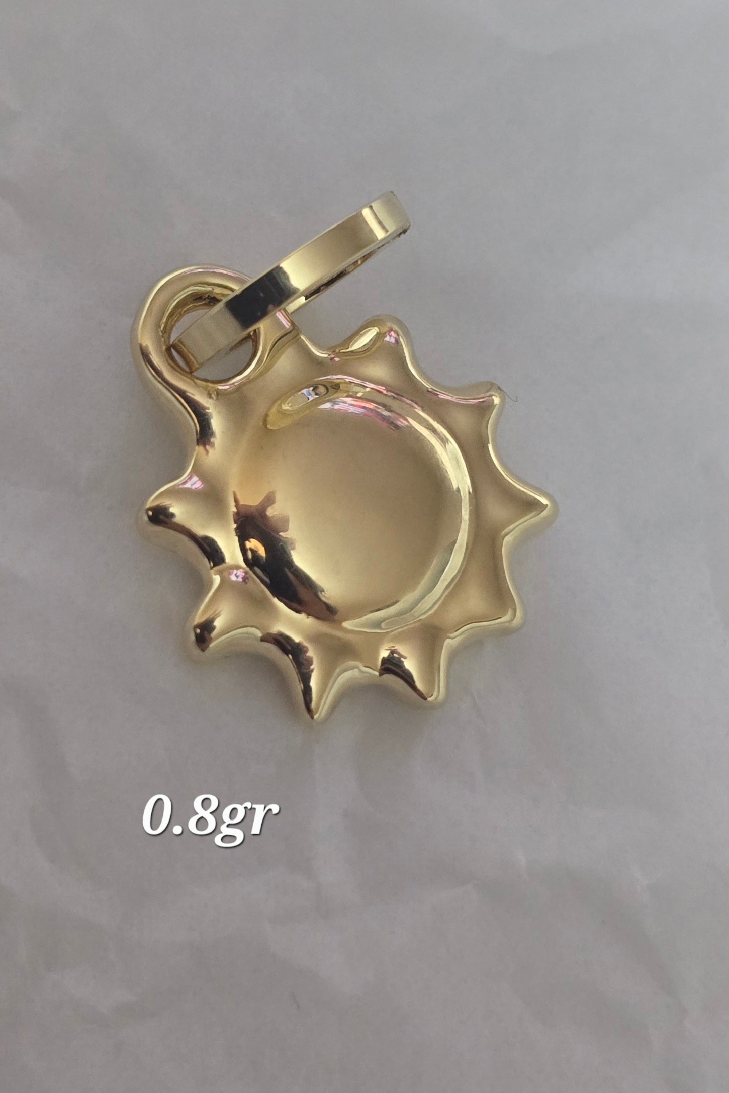 I said sun weighing 0.8g