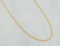 Cadena francesa tejida de 60 cm en oro amarillo italiano de 18 quilates, 9,2 gramos