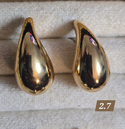 Pendientes de gota en forma de mariposa