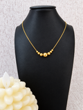 Gokd balls necklace - solid 18k gold