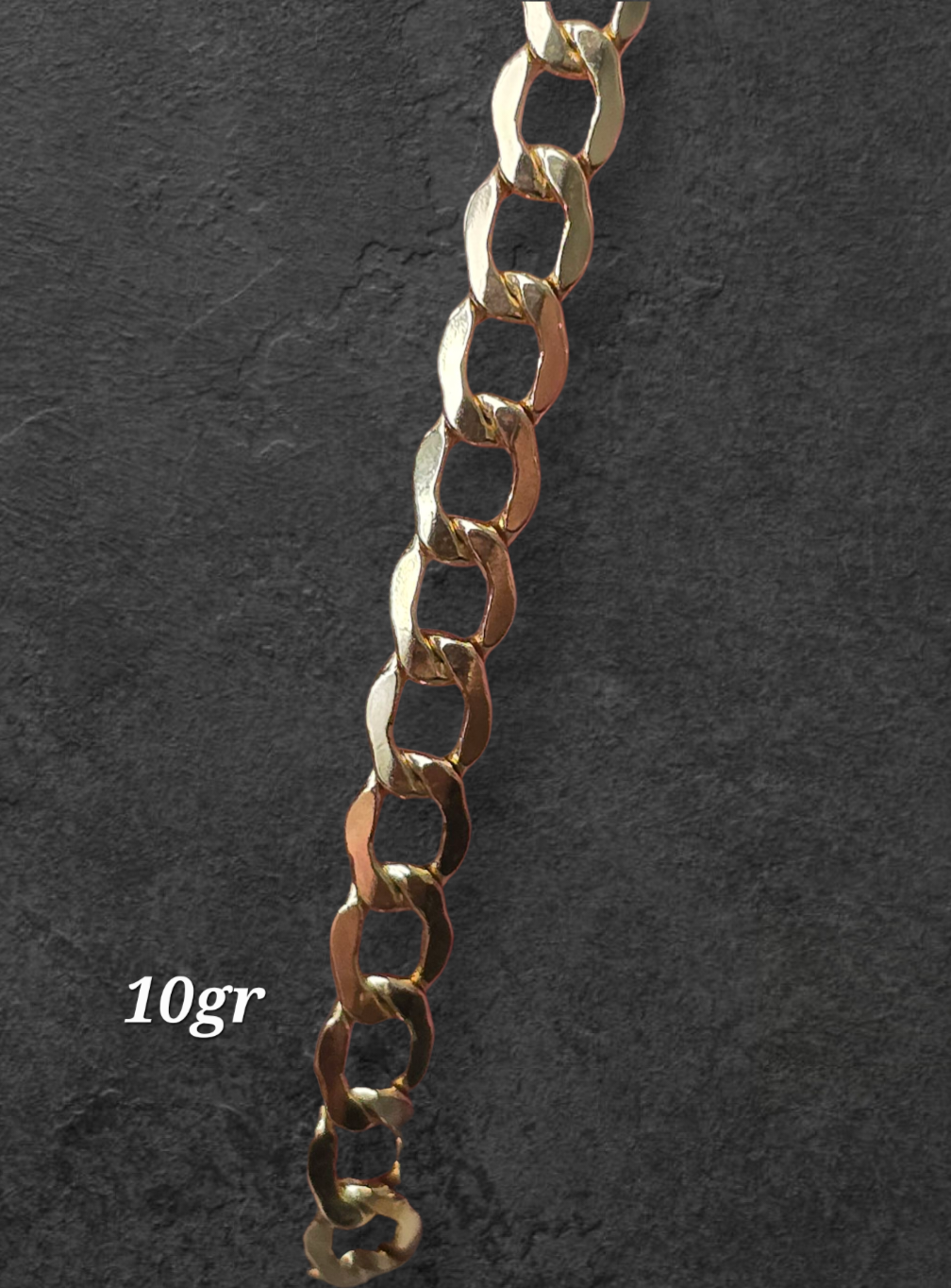 Cadena de tejido cubana 60cm de 10gr