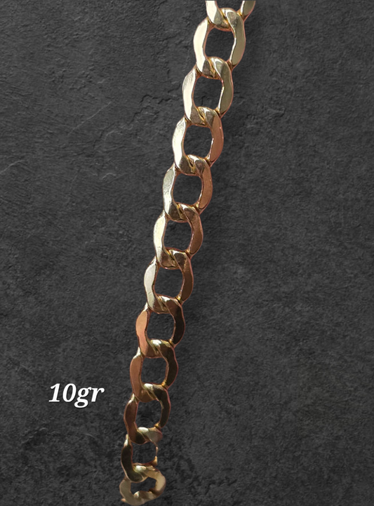 Cadena de tejido cubana 60cm de 10gr