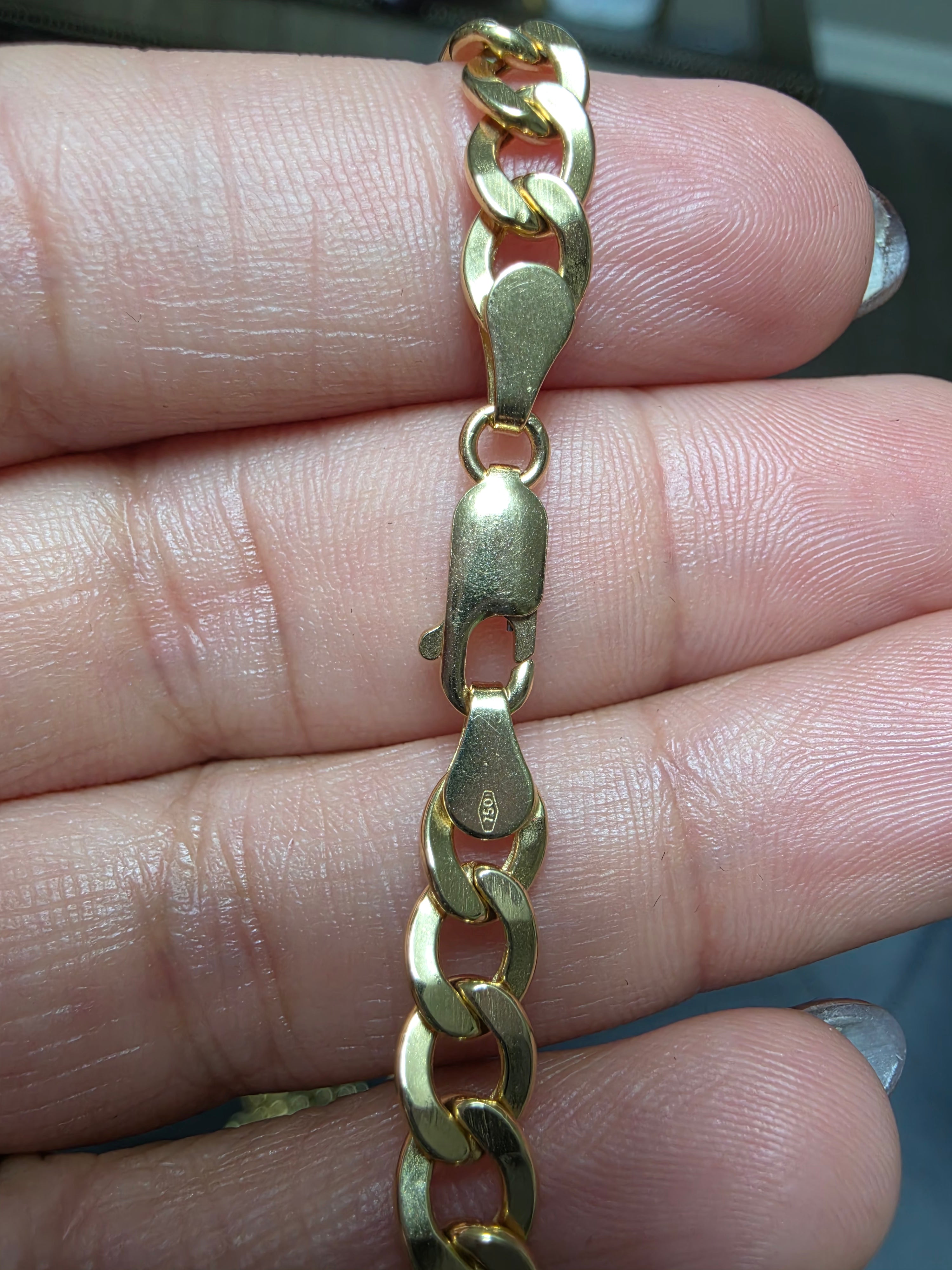 Link Cuban bracelet – solid 18k gold