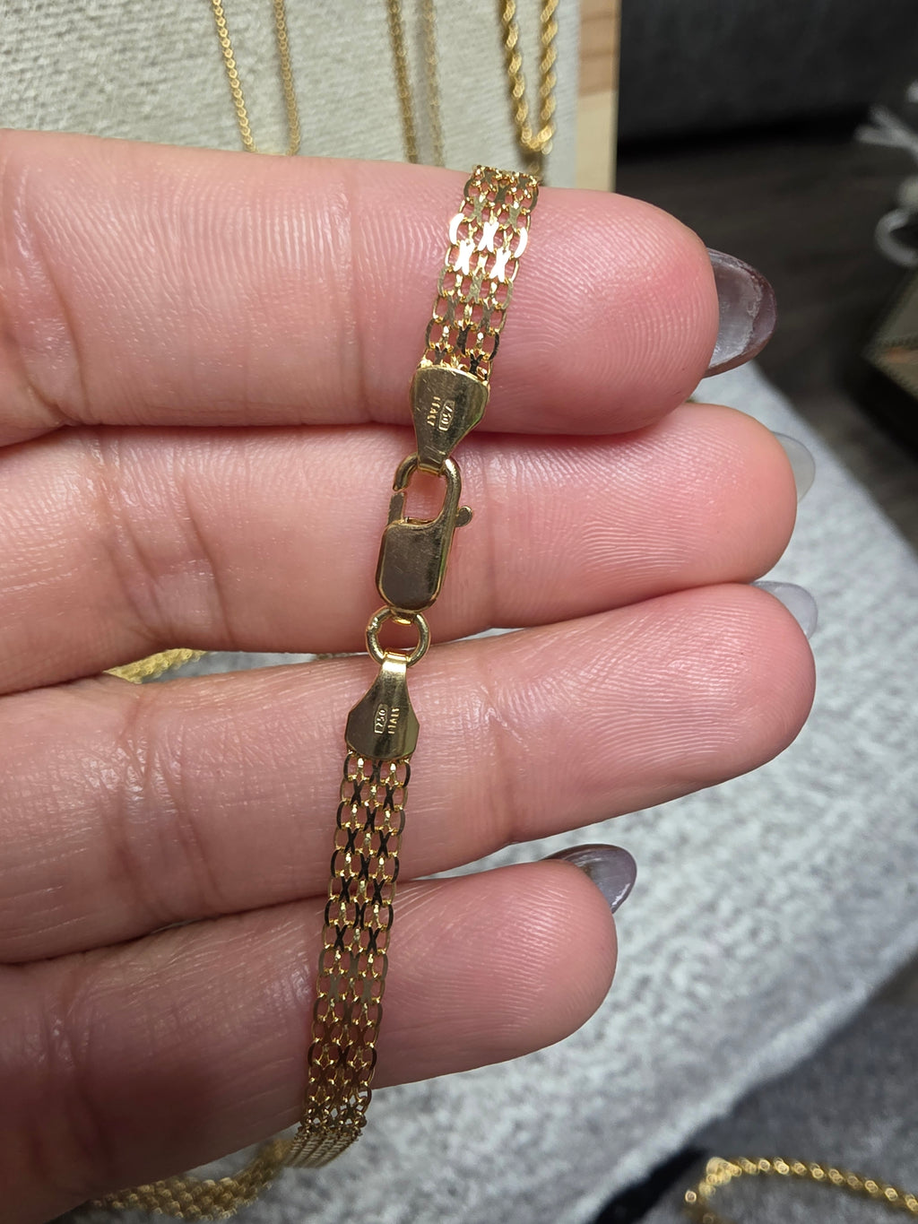 Cadena de Eslabón Chino – oro sólido de 18 kilates