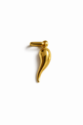 Mini colgante de cuerno napolitano en oro amarillo italiano de 18 quilates
