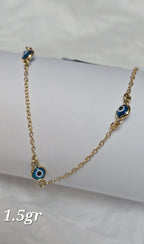 Pulsera de tres ojos turcos