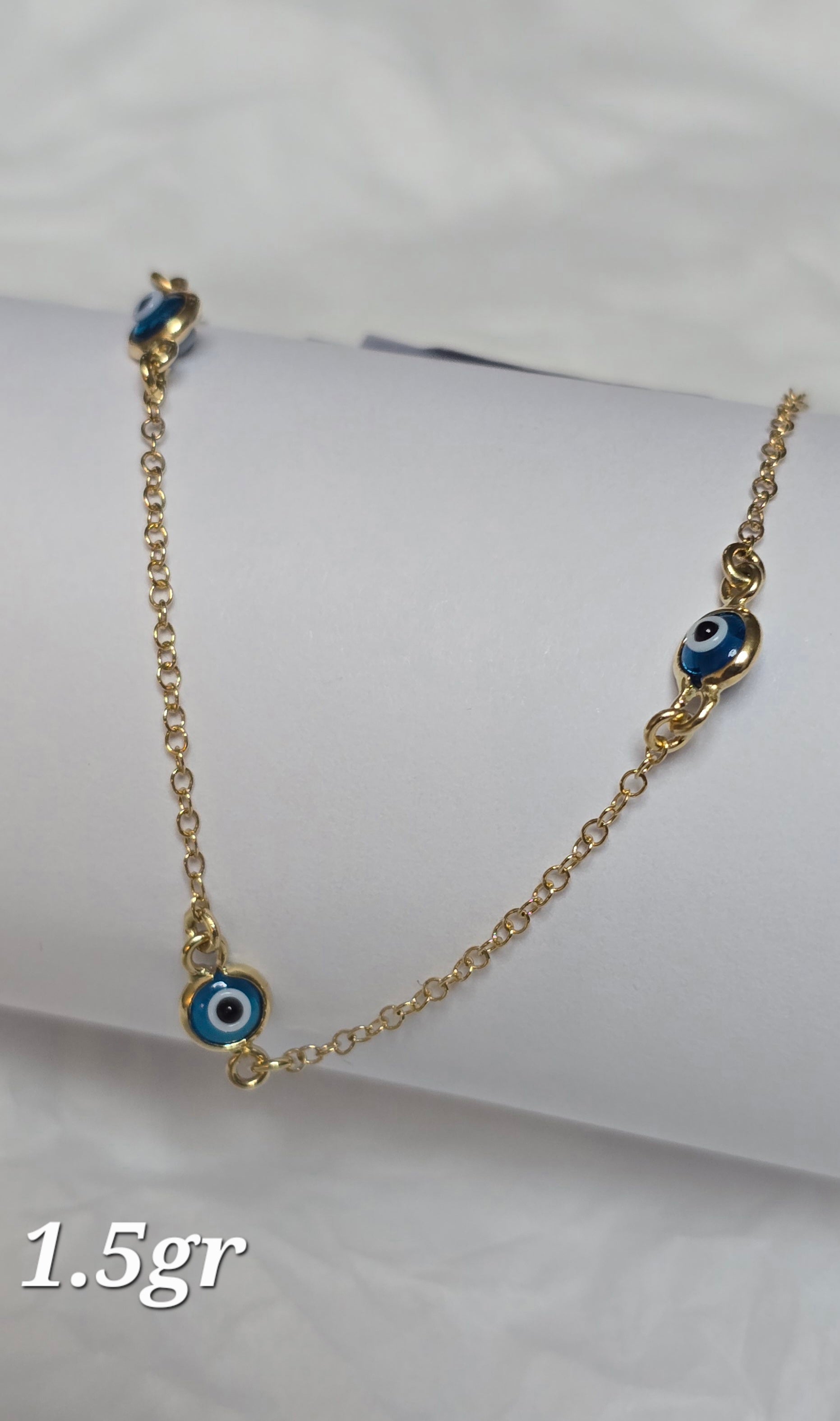 Three evil eye bracelet (1.5g)