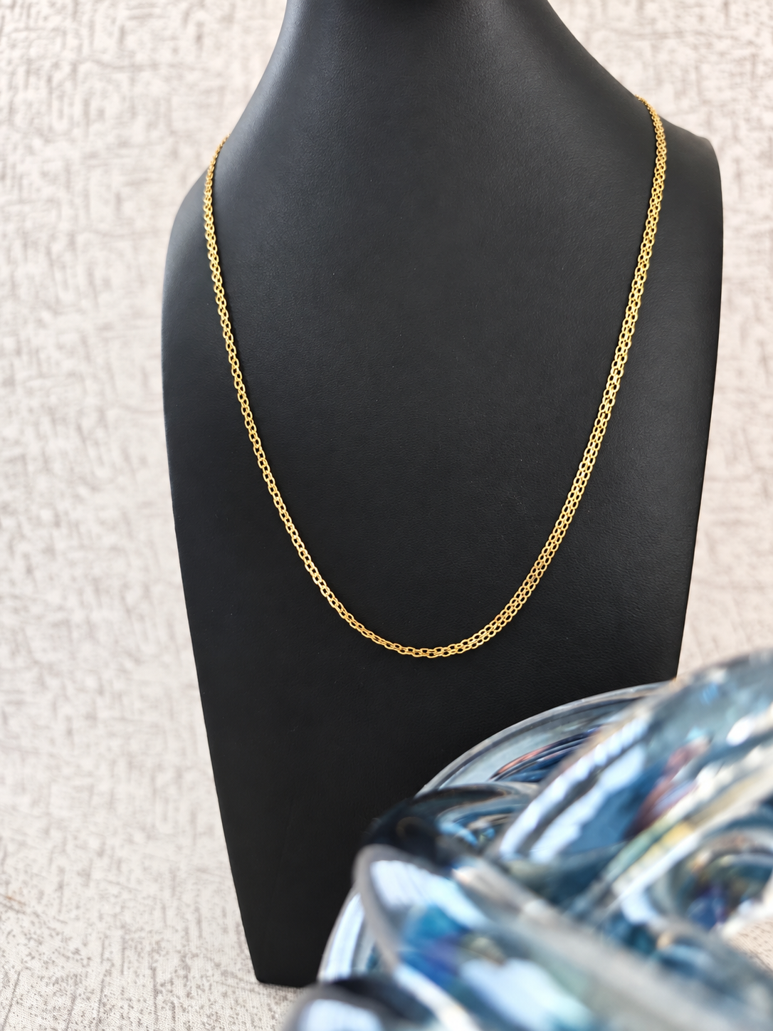 Snake chain necklace – solid 18k gold