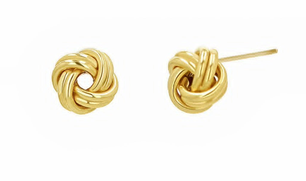 Pendientes en forma de mariposa de oro amarillo italiano de 18 quilates