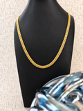 Chinese link necklace – solid 18k gold