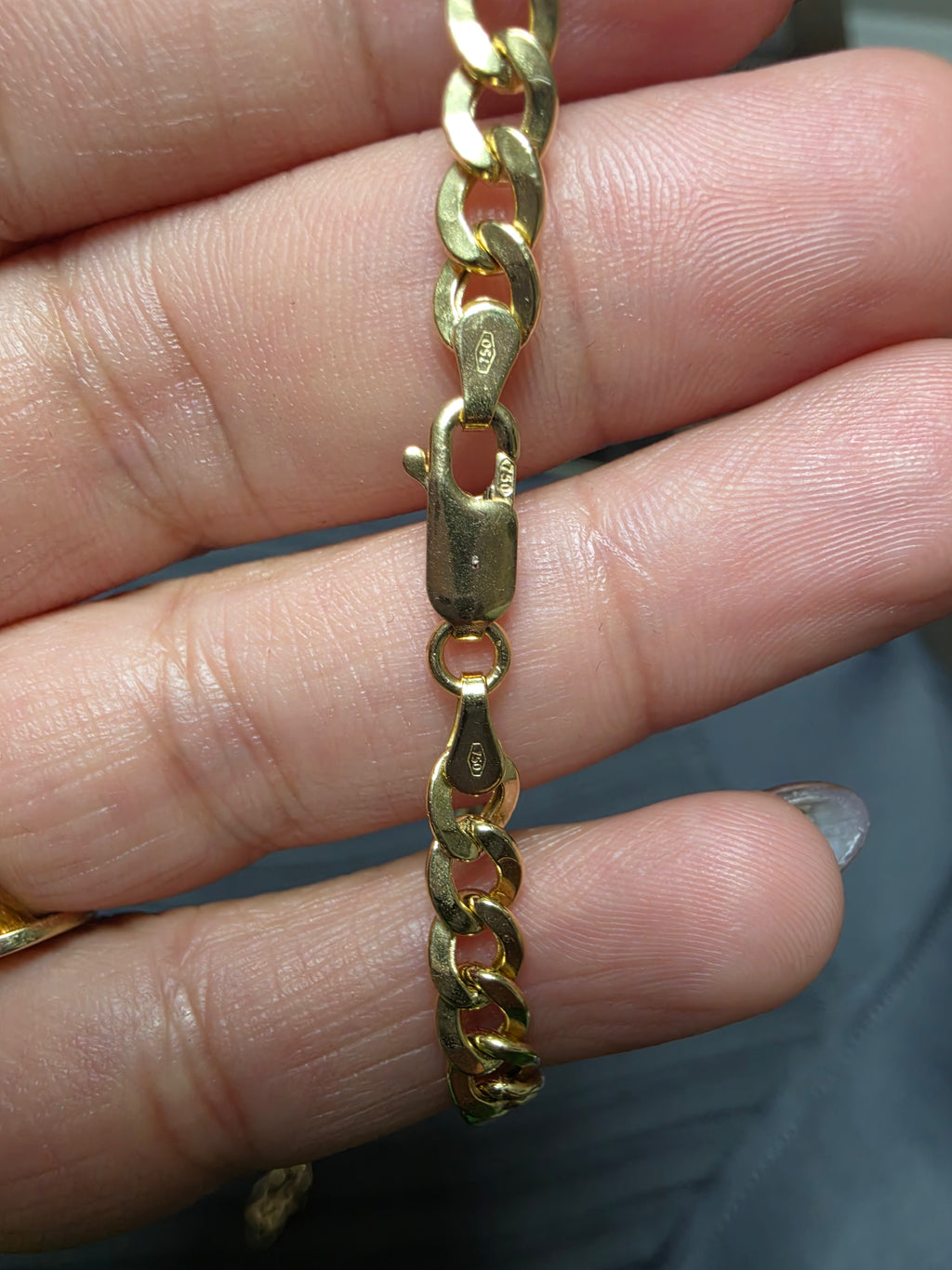 Link Cuban bracelet – solid 18k gold