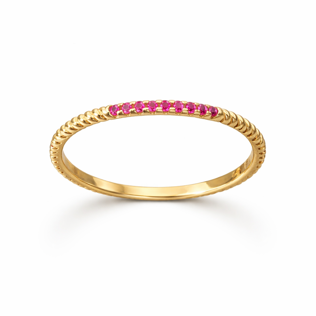 Anillo rosado