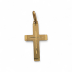 Colgante de cruz biselada