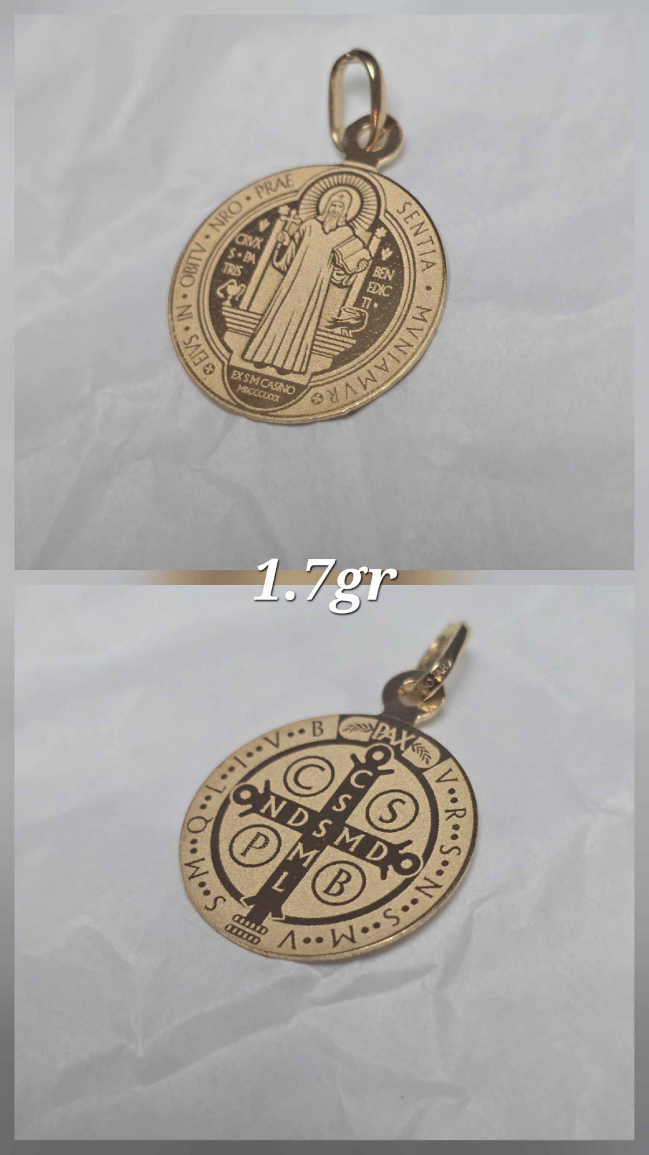 Saint Benedict pendant 1.7gr