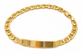 Flat Mariner ID bracelet – solid 18k gold