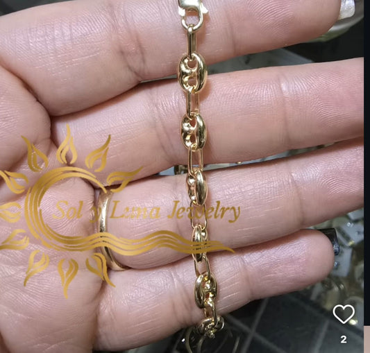Pulsera guccci Oro18kilates italiano de 6.1 gramos