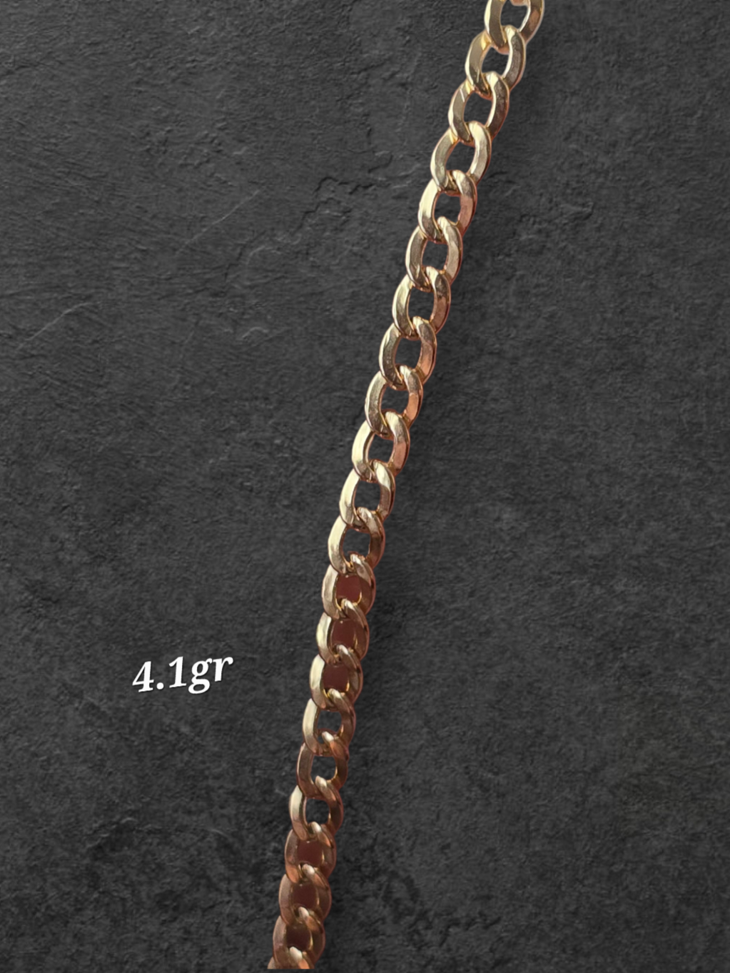 Cuban link chain 50cm, 4.1g