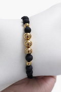 Pulsera con cuentas de oro