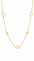 Necklace with hearts