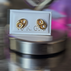 Gcc butterfly-top earrings, 1 gram
