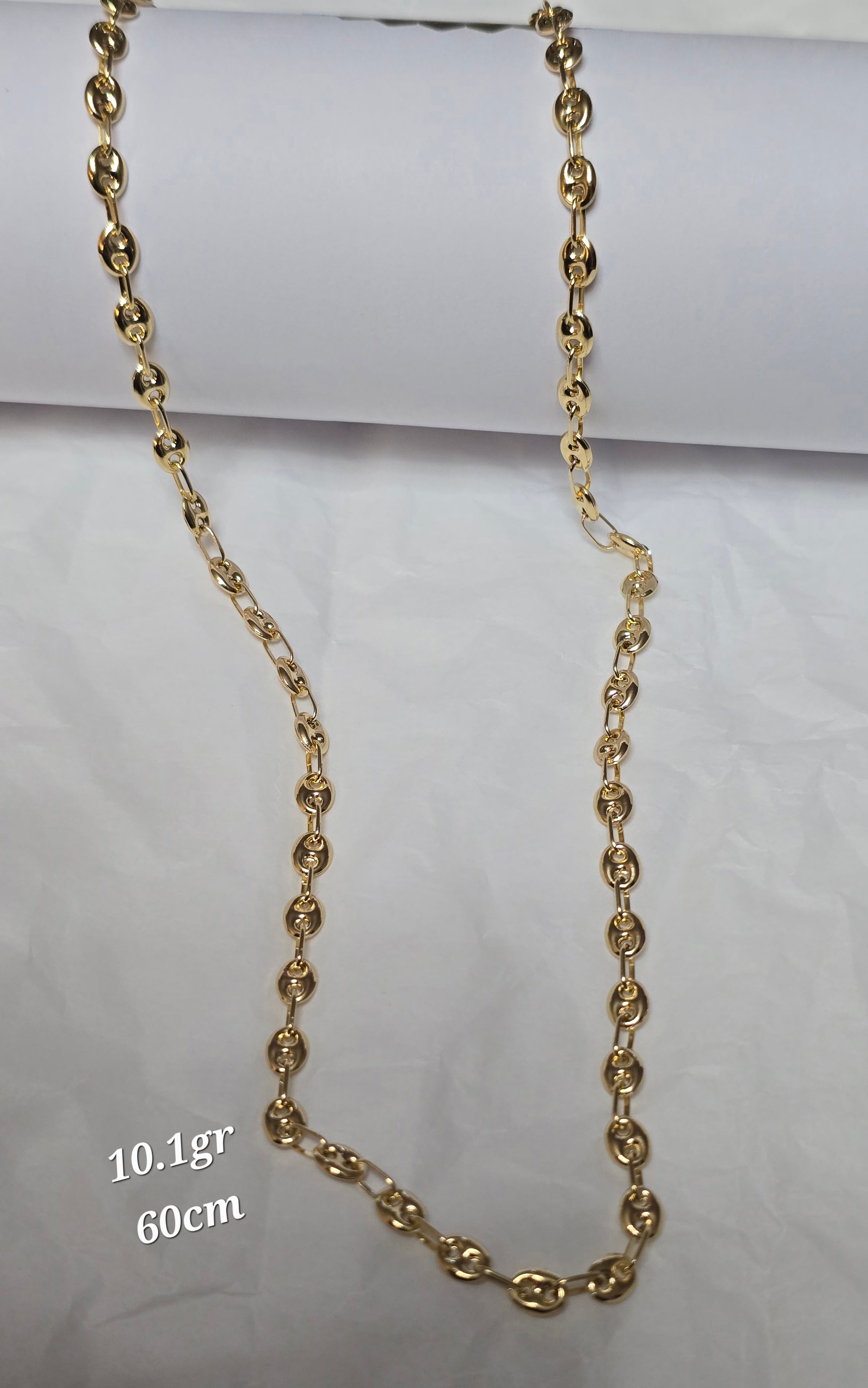 Gucci woven chain in 18karat Italian yellow gold, 60 cm, 10.1 grams