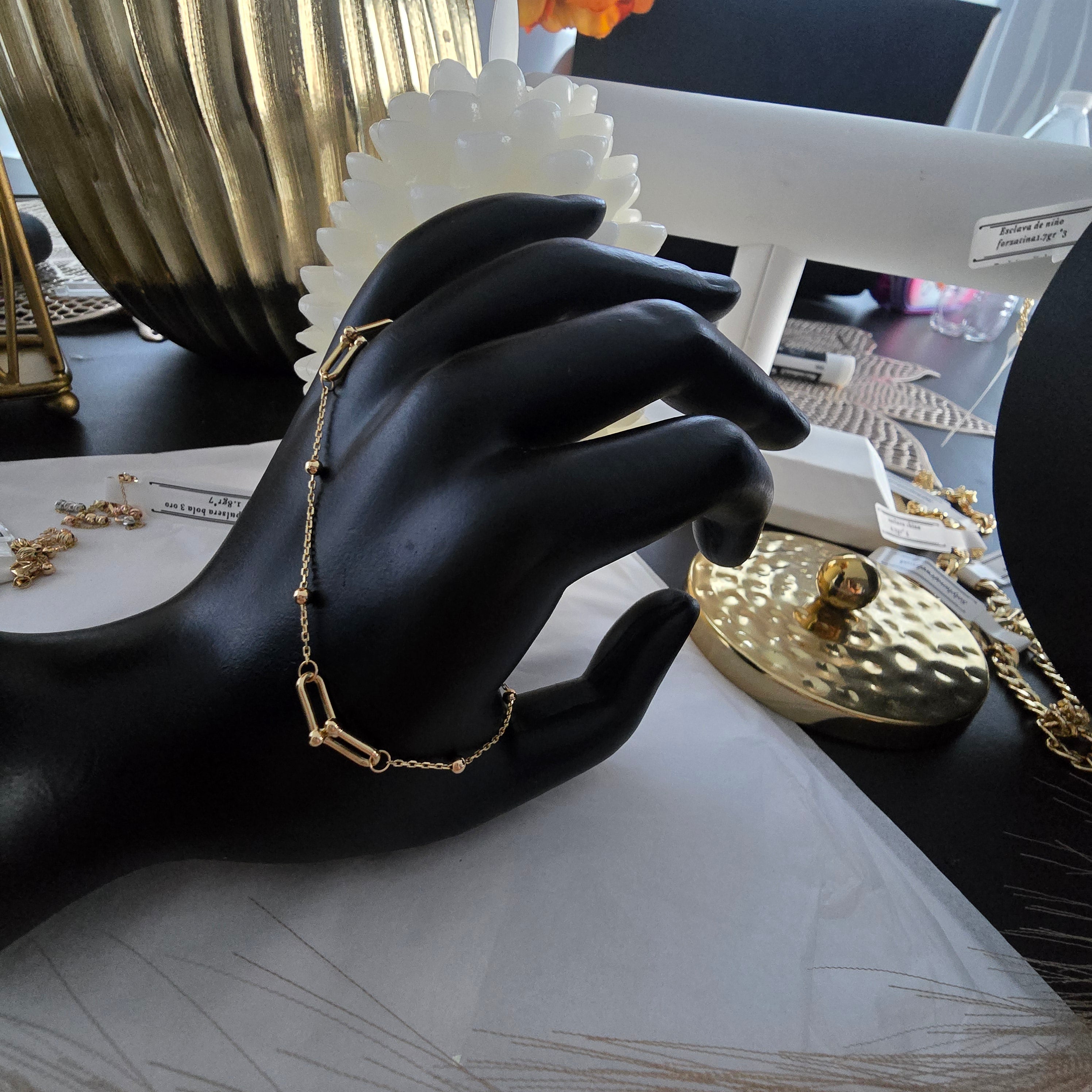 Tiffany bracelet in 18karat Italian yellow gold, 18cm expandable, 2 grams